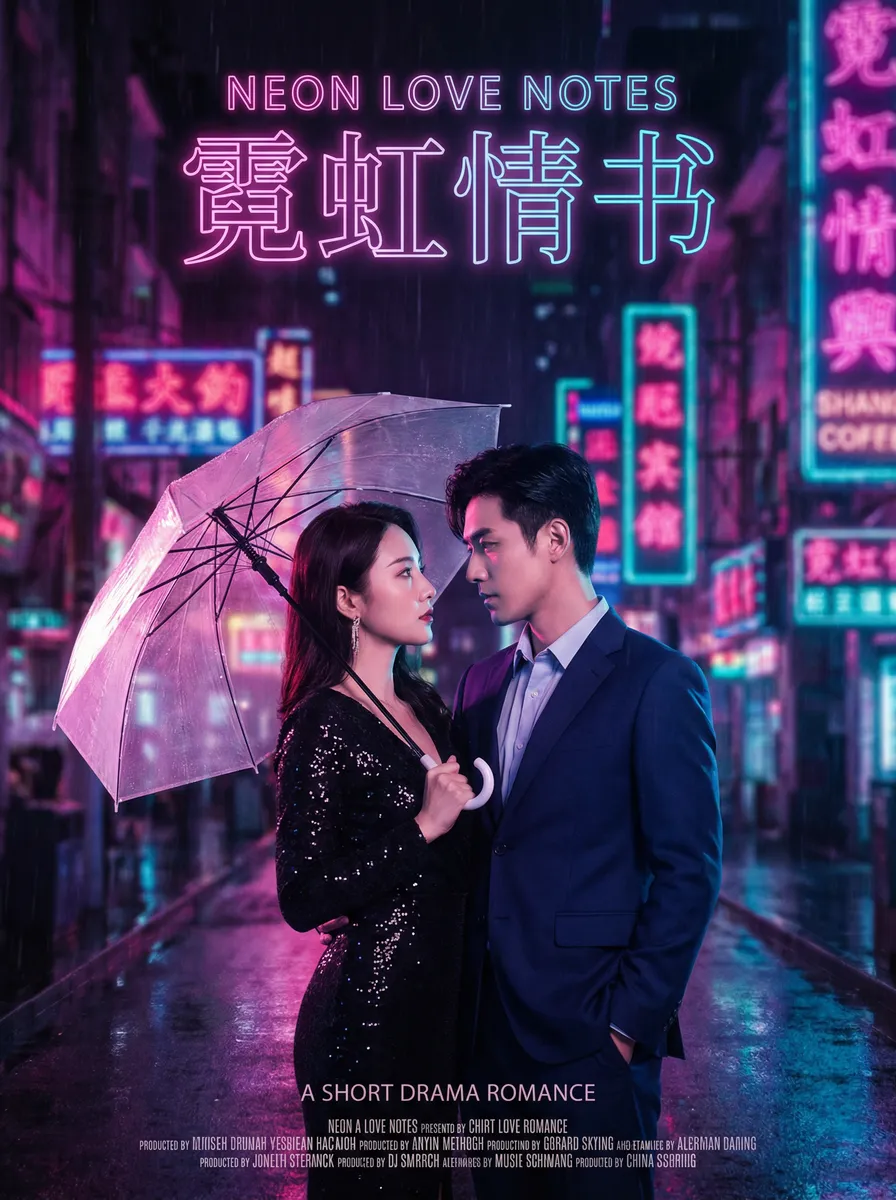起草平台 热播都市爱情短剧 - 霓虹情书海报
